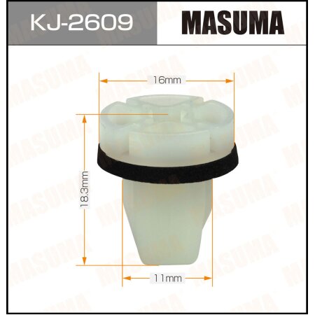 Retainer clip Masuma plastic, KJ-2609