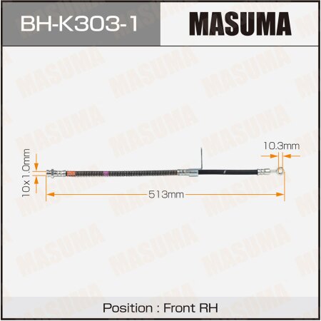 Brake hose Masuma, BH-K303-1