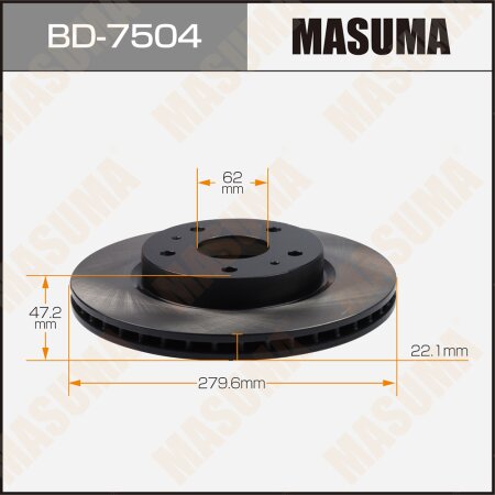 Brake disk Masuma, BD-7504