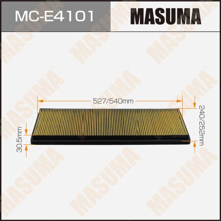 Cabin air filter Masuma, MC-E4101