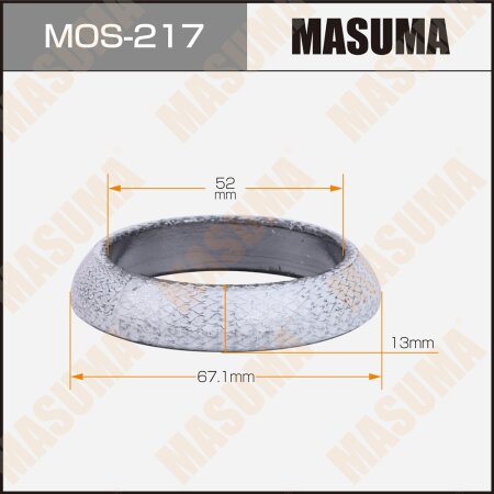 Exhaust pipe gasket Masuma 52x67.1x13, MOS-217