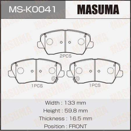Brake pads Masuma, MS-K0041