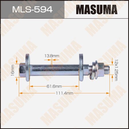 Camber adjustment bolt Masuma, MLS-594