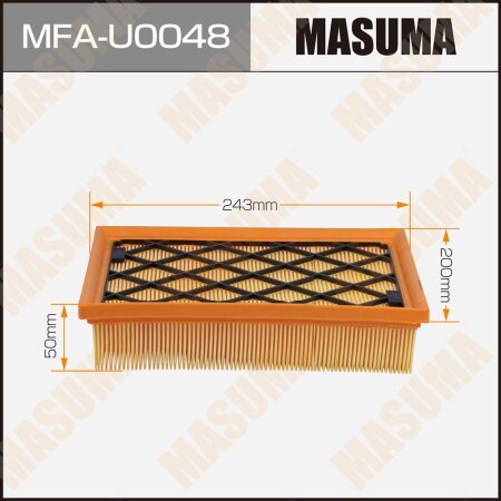 Air filter Masuma, MFA-U0048