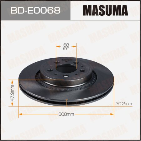 Brake disk Masuma, BD-E0068