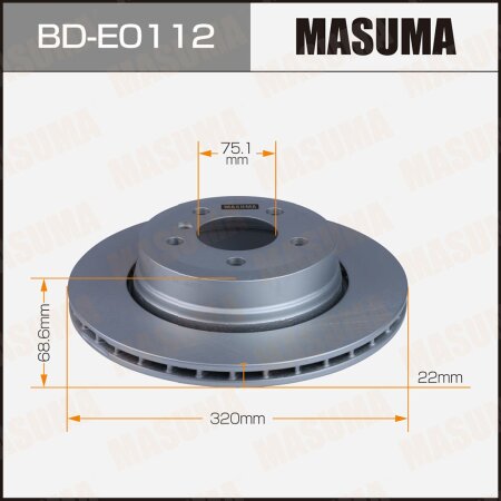 Brake disk Masuma, BD-E0112