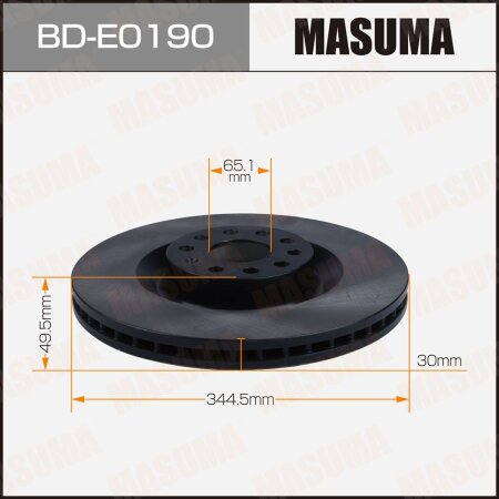 Brake disk Masuma, BD-E0190