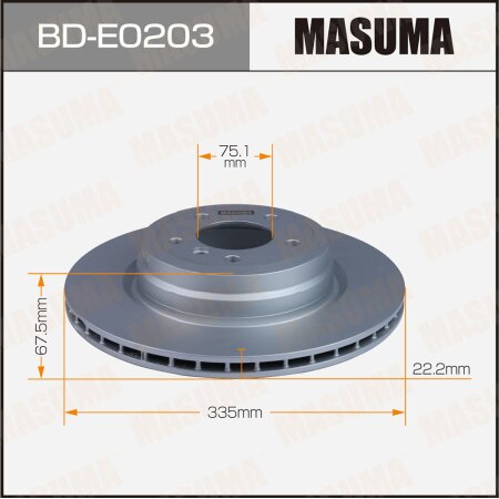 Brake disk Masuma, BD-E0203