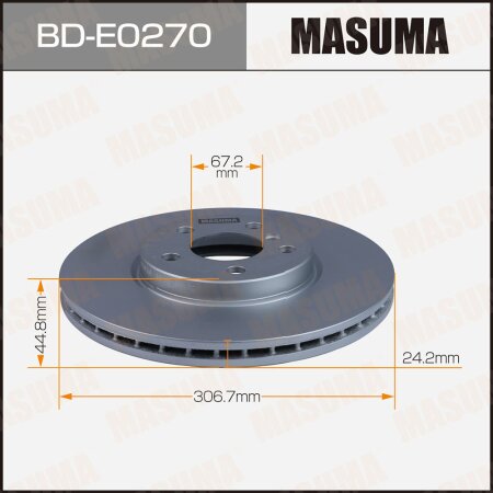 Brake disk Masuma, BD-E0270