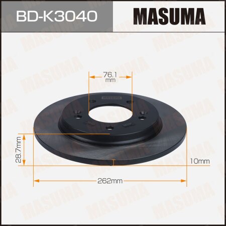 Brake disk Masuma, BD-K3040