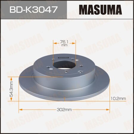 Brake disk Masuma, BD-K3047