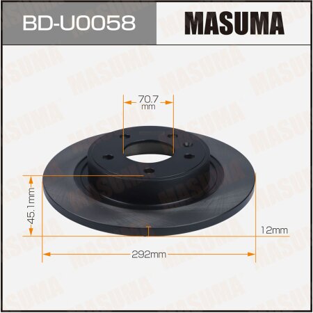 Brake disk Masuma, BD-U0058