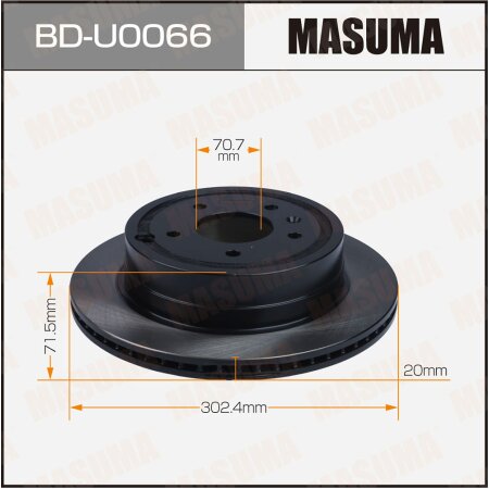 Brake disk Masuma, BD-U0066