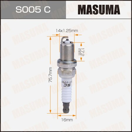 Spark plug nickel BKR5E-11(6953) Masuma, S005C