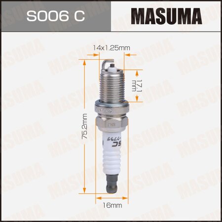 Spark plug nickel BKR6E-11(2756) Masuma, S006C