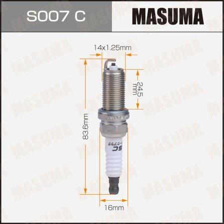 Spark plug nickel LFR5A-11(6376) Masuma, S007C