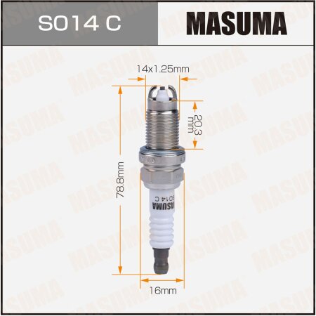 Spark plug nickel BKR6EKUC(1013) Masuma, S014C