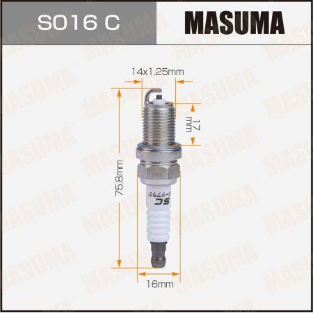 Spark plug nickel BKR5ES-11(2382) Masuma, S016C
