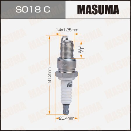 Spark plug nickel BPR6ES(7822)) Masuma, S018C