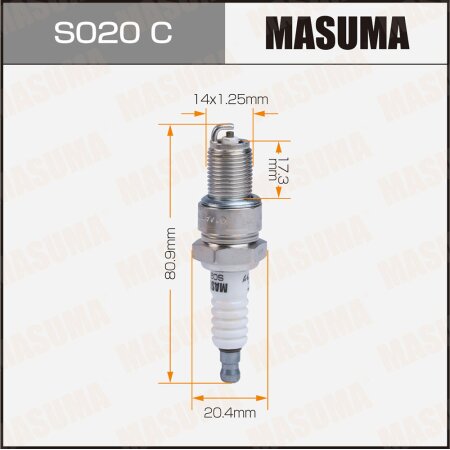 Spark plug nickel BP6ES(7811) Masuma, S020C