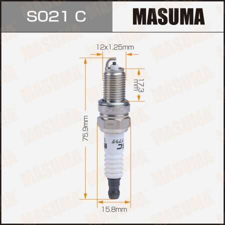 Spark plug nickel DCPR7E(3932) Masuma, S021C