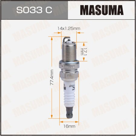 Spark plug nickel BCPR5ES-11(3524) Masuma, S033C