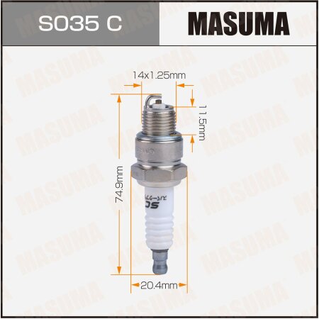 Spark plug nickel BP6HS(4511) Masuma, S035C