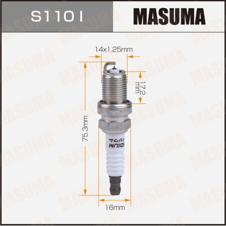 Spark plug Masuma iridium BKR6EIX-P, S110I
