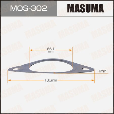 Exhaust pipe gasket Masuma 66.1x130x1 , MOS-302
