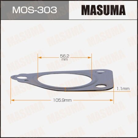 Exhaust pipe gasket Masuma 56.2x105.9x1.1, MOS-303