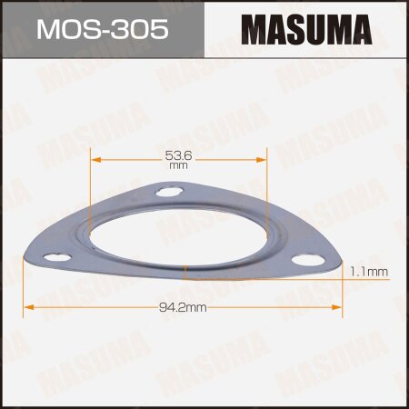 Exhaust pipe gasket Masuma 53.6x94.2x1.1, MOS-305