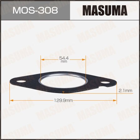 Exhaust pipe gasket Masuma 54.4x129.9x2.1, MOS-308