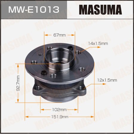 Wheel hub assembly Masuma, MW-E1013