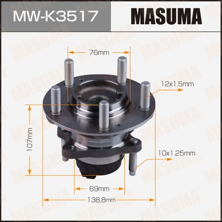 Wheel hub assembly Masuma, MW-K3517