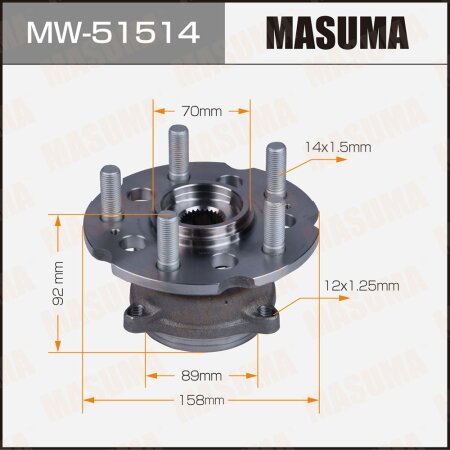 Wheel hub assembly Masuma, MW-51514