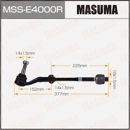 Tie rod end kit Masuma, MSS-E4000R