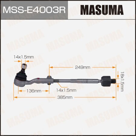 Tie rod end kit Masuma, MSS-E4003R