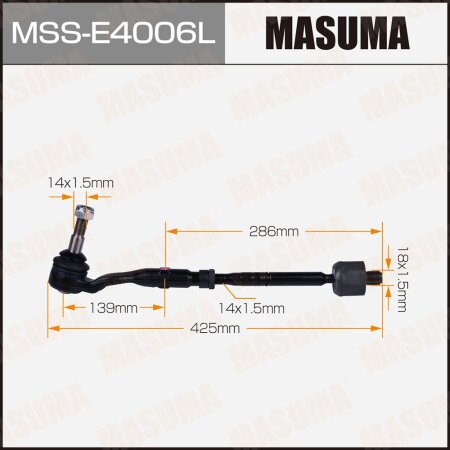 Tie rod end kit Masuma, MSS-E4006L