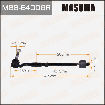 Tie rod end kit Masuma, MSS-E4006R