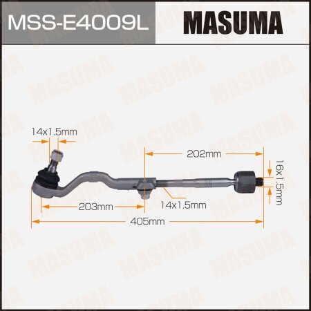 Tie rod end kit Masuma, MSS-E4009L