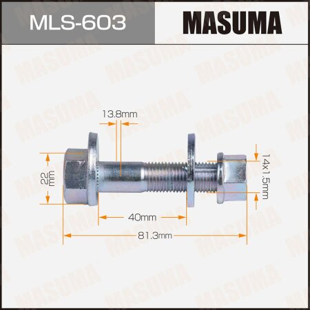 Camber adjustment bolt Masuma, MLS-603