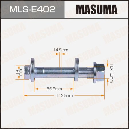 Camber adjustment bolt Masuma, MLS-E402