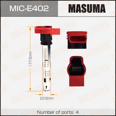 Ignition coil Masuma, MIC-E402