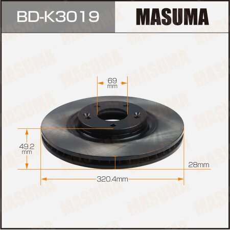 Brake disk Masuma, BD-K3019