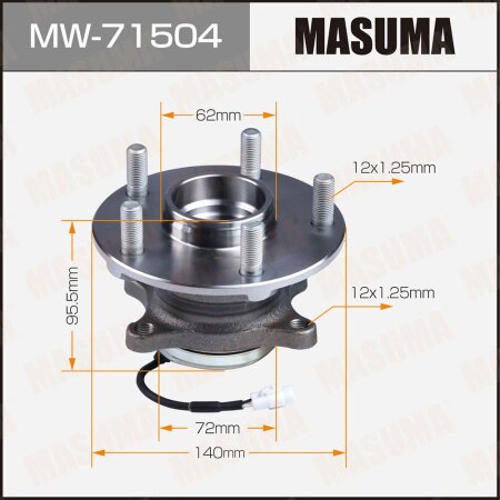 Wheel hub assembly Masuma, MW-71504