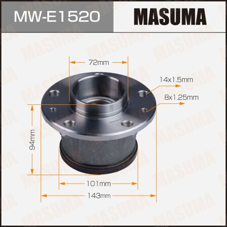 Wheel hub assembly Masuma, MW-E1520