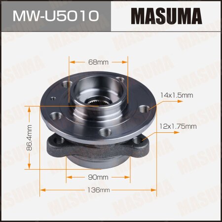 Wheel hub assembly Masuma, MW-U5010