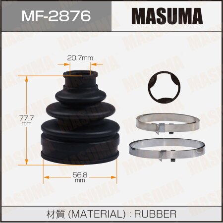 CV Joint boot Masuma (rubber), MF-2876