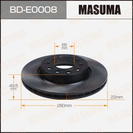 Brake disk Masuma, BD-E0008