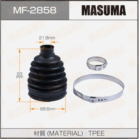 CV Joint boot Masuma (rubber), MF-2858